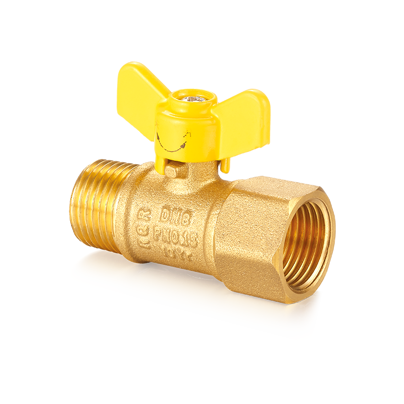 YH-205 Brass Ball Valve dengan Butterfly Handle（F/M）