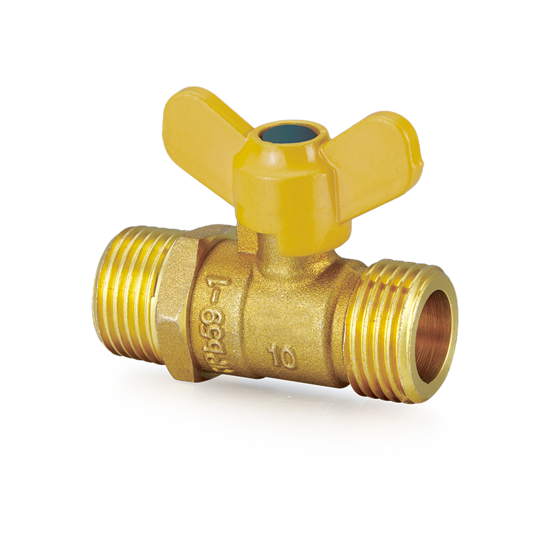 YH-206 Brass Ball Valve dengan Butterfly Handle（M/M）