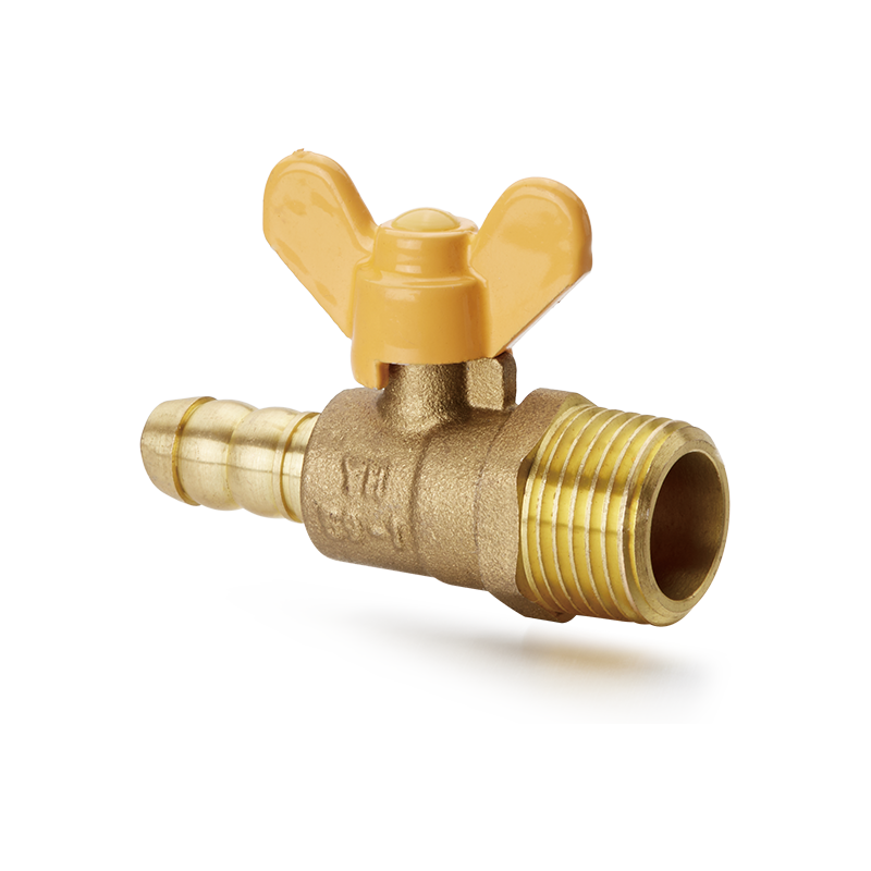 YH-207 Brass Ball Valve dengan Butterfly Handle（M/hos connector）