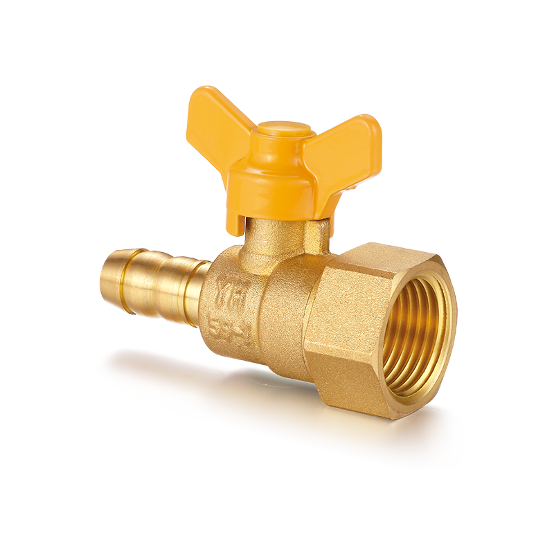 YH-216 Brass Ball Valve dengan Butterfly Handle（F/Hos Connector）